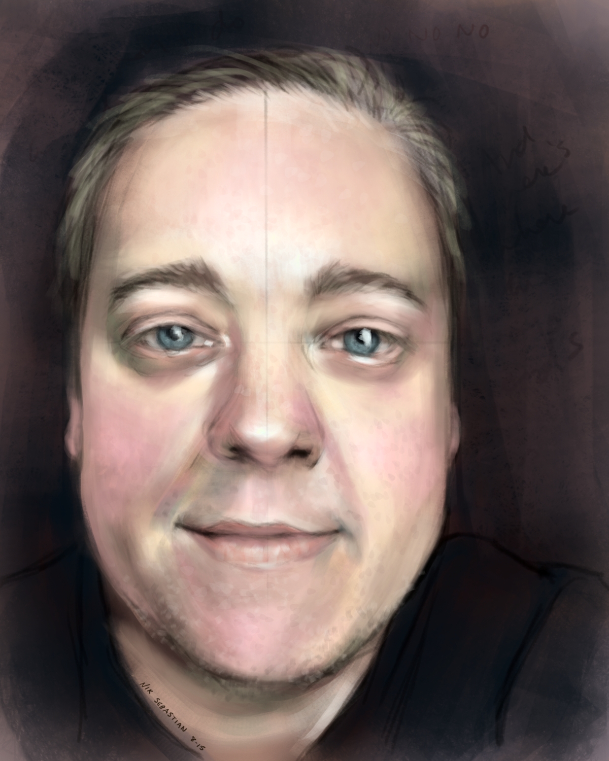 Self-portrait in Photoshop (8/15)