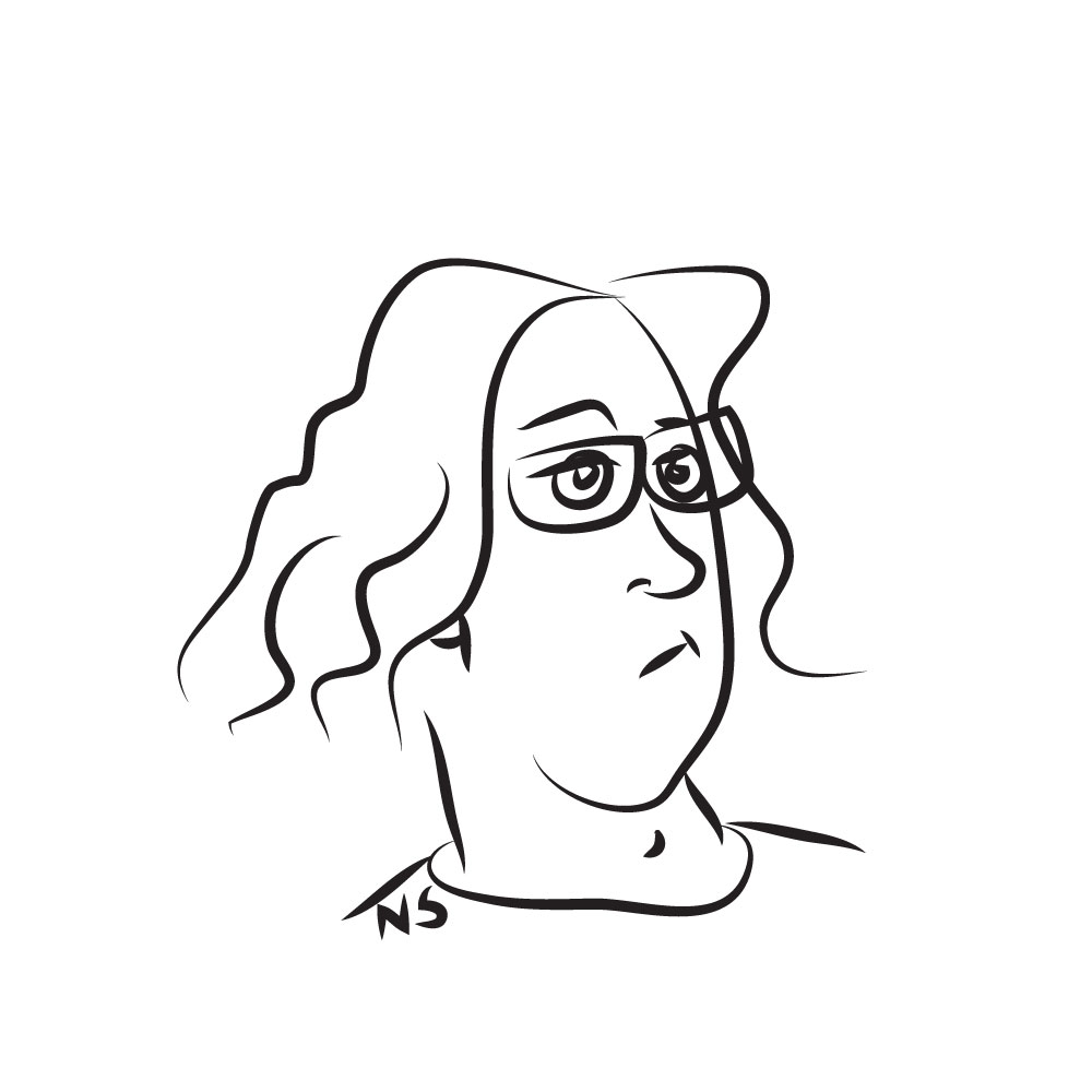 Self-portrait in Illustrator